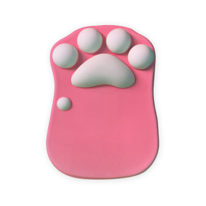 Cute Cat Paw Mouse Pad with Wrist Support - Soft Silicone Rest for Comfort & Fashion - Minihomy