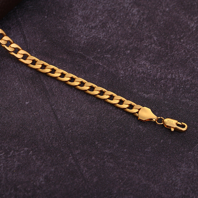 Necklace NK Chain Plated 18K Gold Necklace Men's - Minihomy