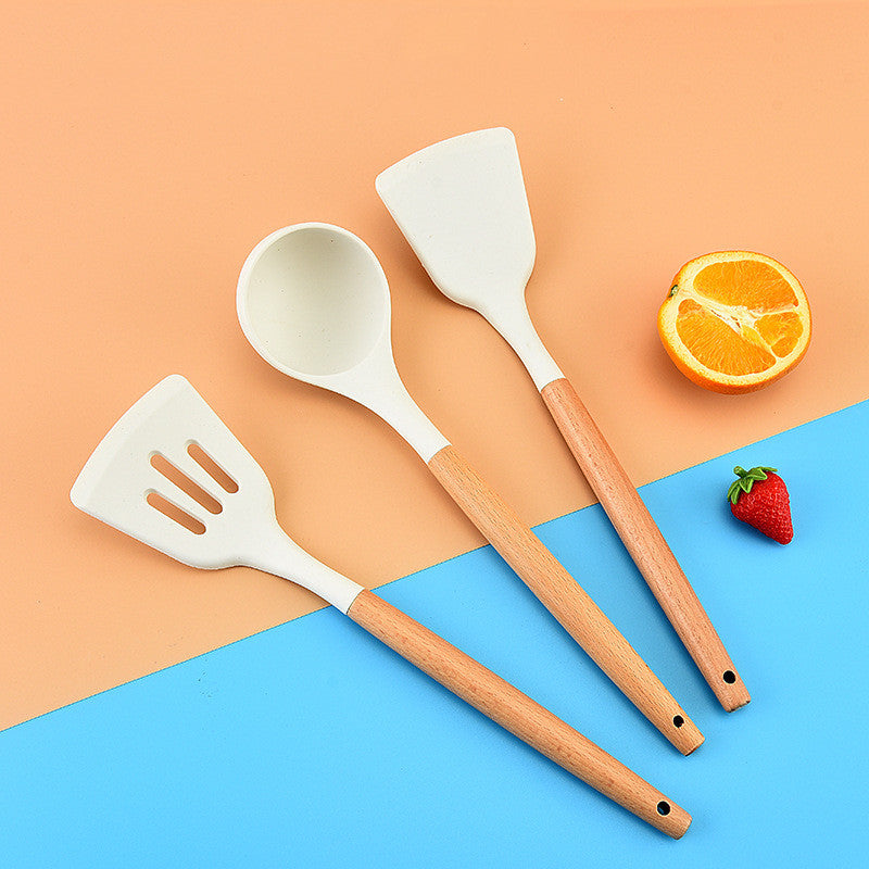 Fashionable and Simple Silicone Kitchen Spatula Spoon Cooking Cookware Set