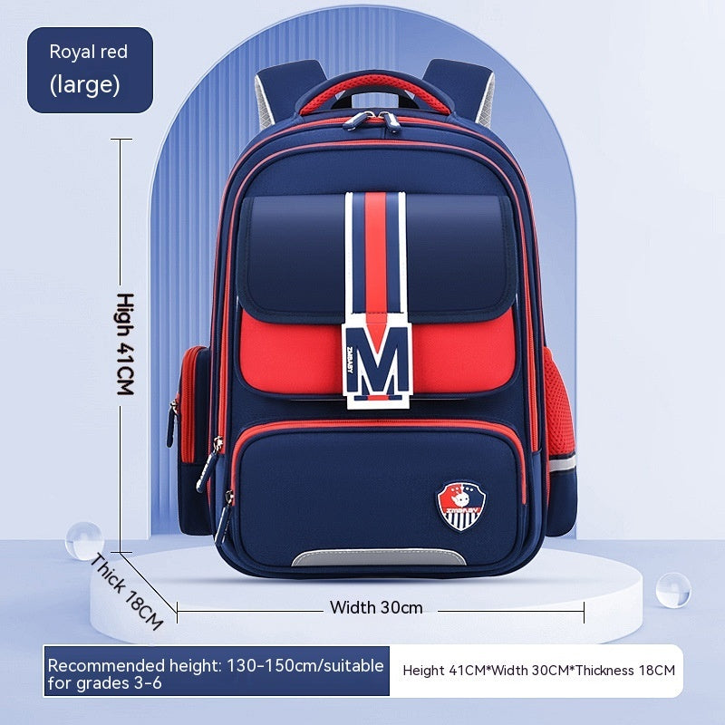 Lightweight School Backpack for Kids - Large Capacity, Spine Protection for Primary School Students