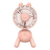 Mini Desktop Electric Fan - USB Rechargeable with Automatic Shaking Head