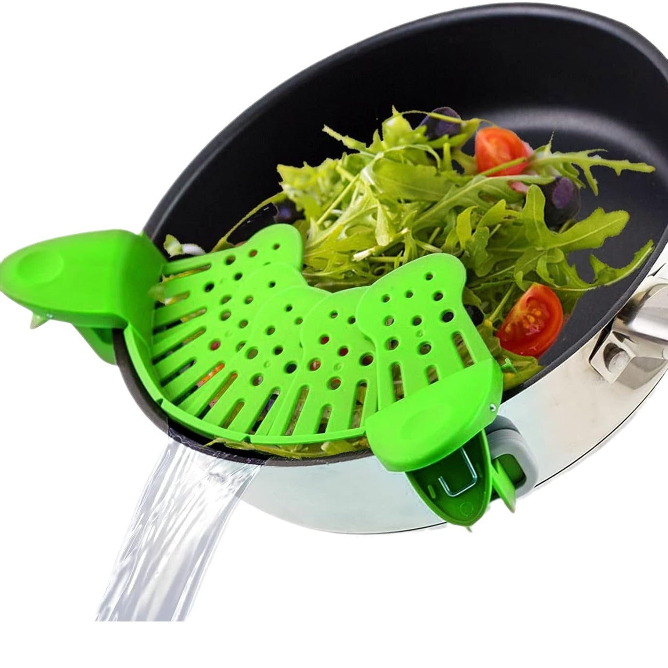 Universal Silicone Clip-on Pan Pot Strainer Anti-spill Pasta Pot Strainer Food Grade Rice Fruit Colander Strainer Kitchen Gadgets