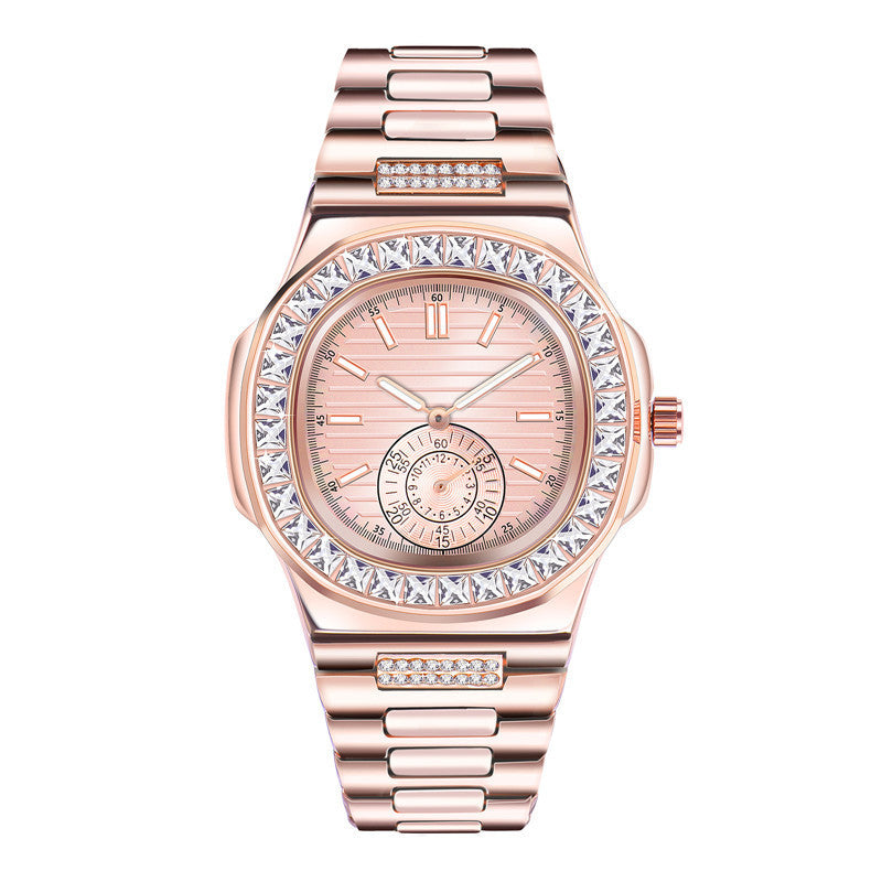 Mens Fashion Alloy  Luxury Brand Diamond Gifts Watches