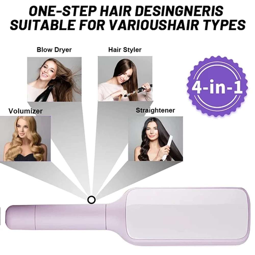 4 In 1 Self Cleaning Hair Brush New Self-Cleaning Anti-Static Massage Comb Scalable Rotate Lifting Self Cleaning Hairbrush - Minihomy