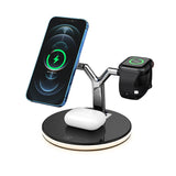 3-In-1 Magnetic Wireless Charger 15W Fast Charging Station for Magsafe Chargers - Compatible with iPhone Models