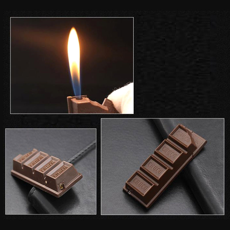 Creative Chocolate Torch Lighter - Butane Flame Cigar Lighter for Smoking, Cute Gift - Minihomy