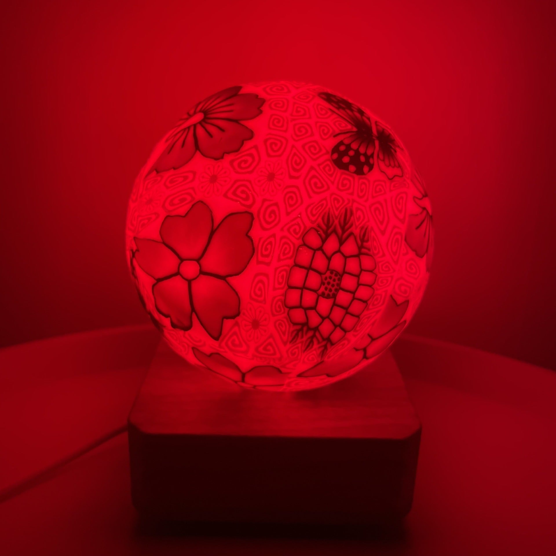 Colorful Dimming Glass Ball Lamp with USB Plug-In - Decorative Night Light - Minihomy