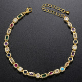 Colorful Crystals Bracelet Necklace For Women