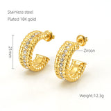 Women's Fashionable Stainless Steel Earrings