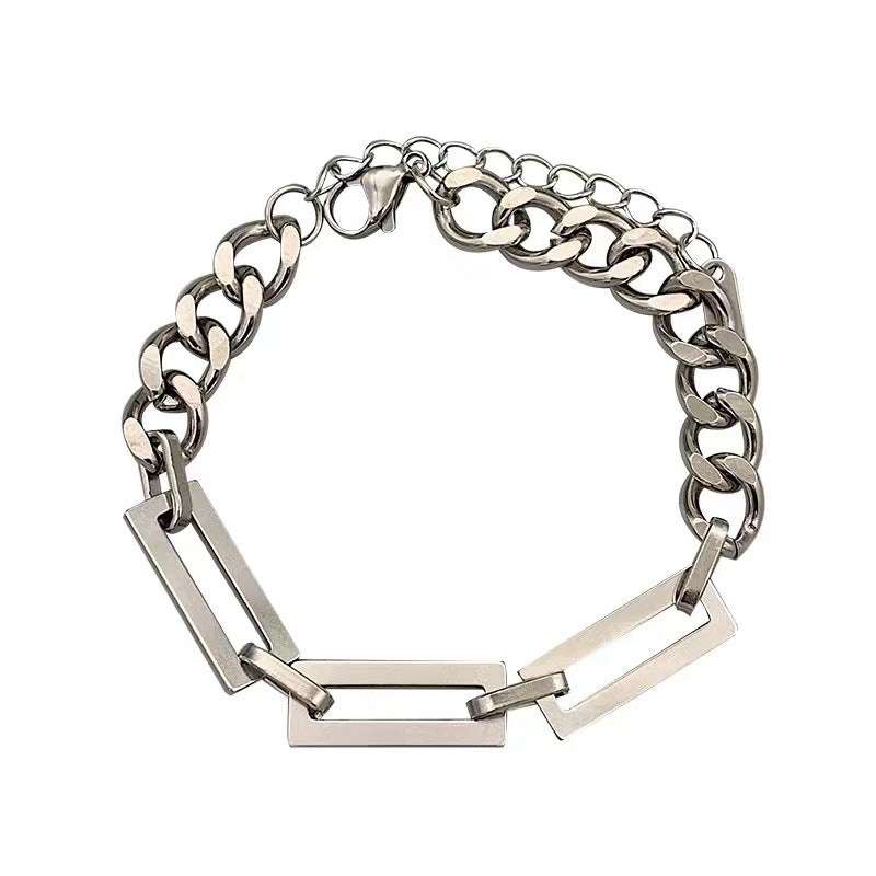 Cool Personality Splicing Chain Titanium Steel Necklace - Minihomy