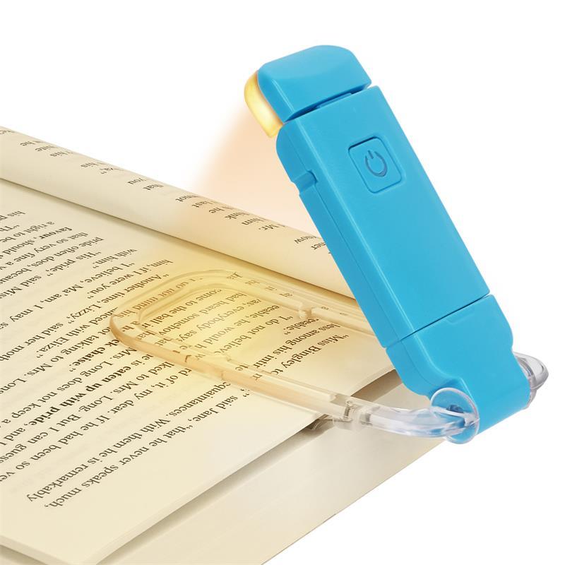 USB Rechargeable Book Light: Adjustable Brightness, Eye Protection, Clip-On Bookmark Reading Lamp