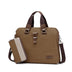 Men's Business Casual Oxford Cloth Handheld One Shoulder Canvas Briefcase - Minihomy