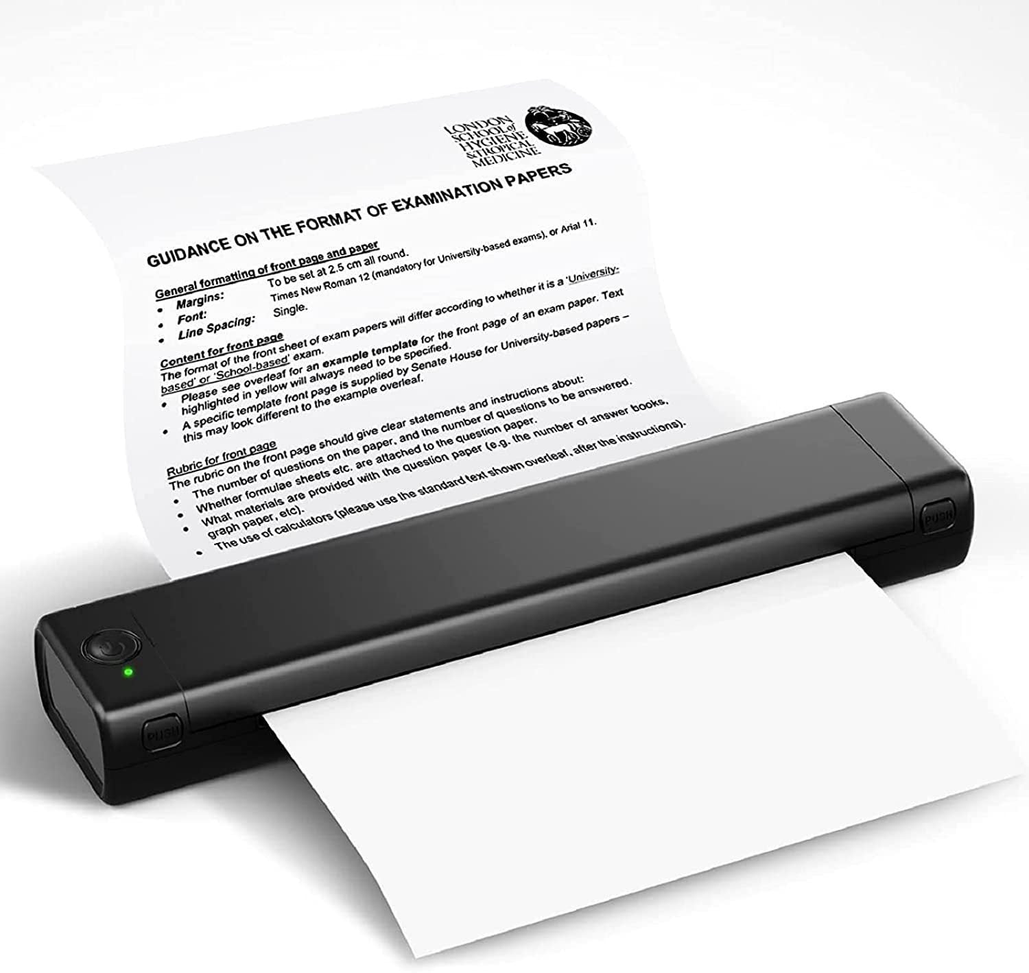 Portable A4 Thermal Printer for Homework, Notes, and More - Ink-Free & Mini - Minihomy