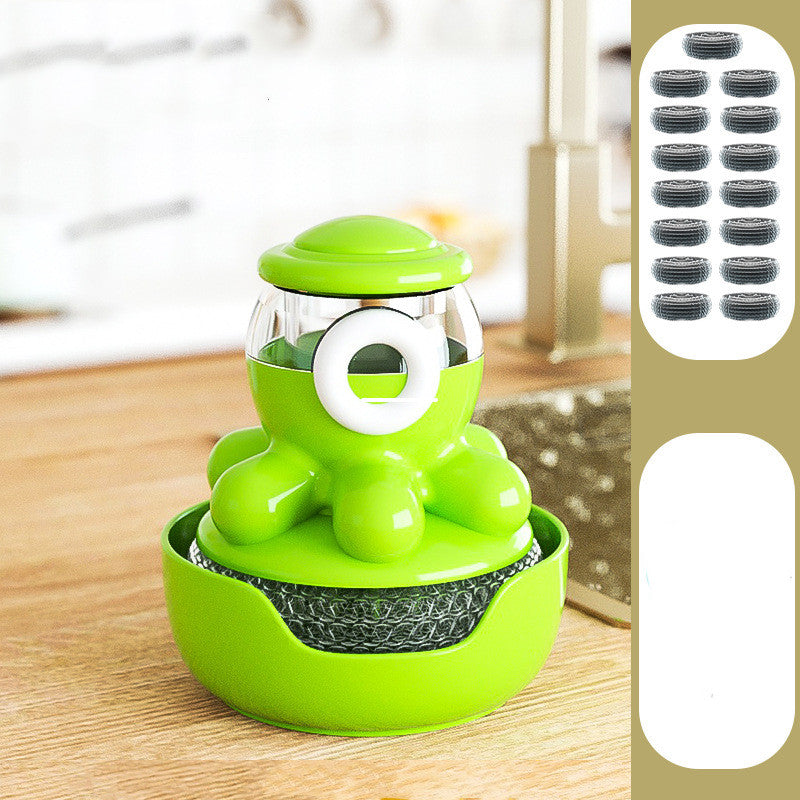 Octopus Pot Brush Self Adding Liquid Kitchen Tools Gadgets Cleaner - Minihomy