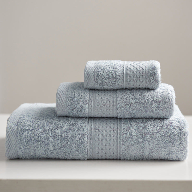 Minimalist Style Square Towel Set Pure Cotton