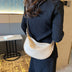 Moon Shape Underarm Bag - Solid Color Small Shoulder Messenger Bag - Minihomy