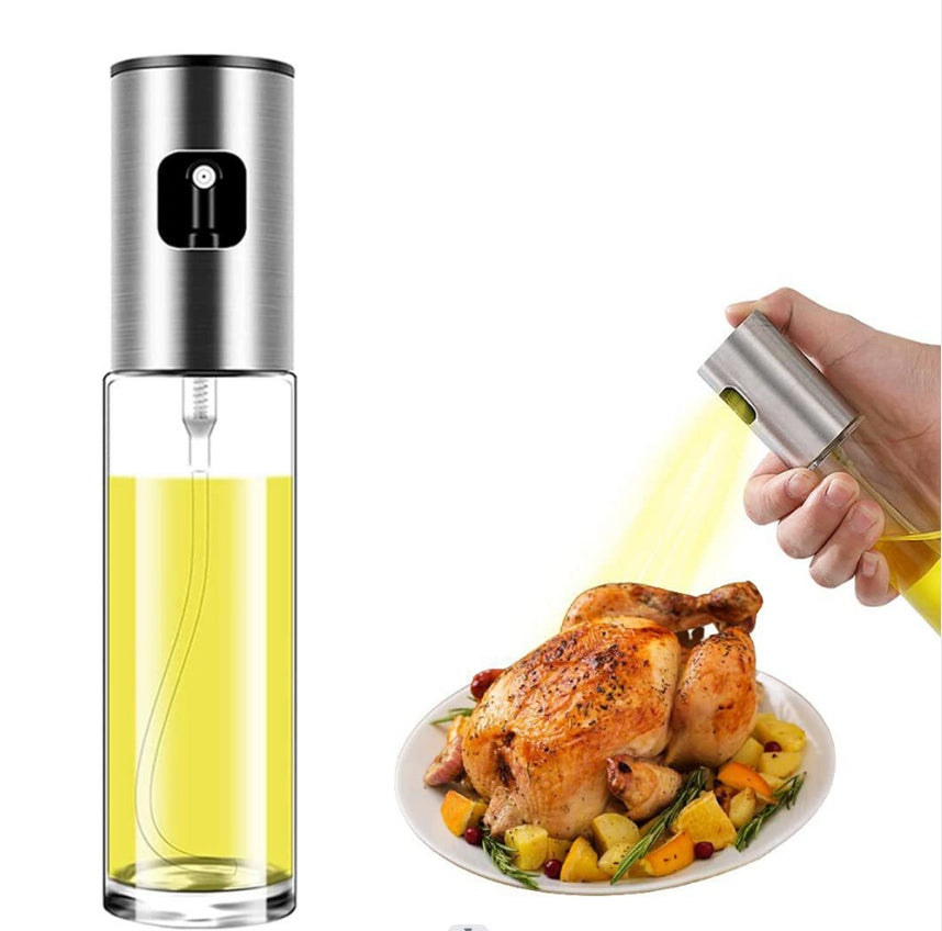 Olive Oil Sprayer Cooking Mister Spray Bottle - Fine Oil Dispenser for Kitchen - Minihomy