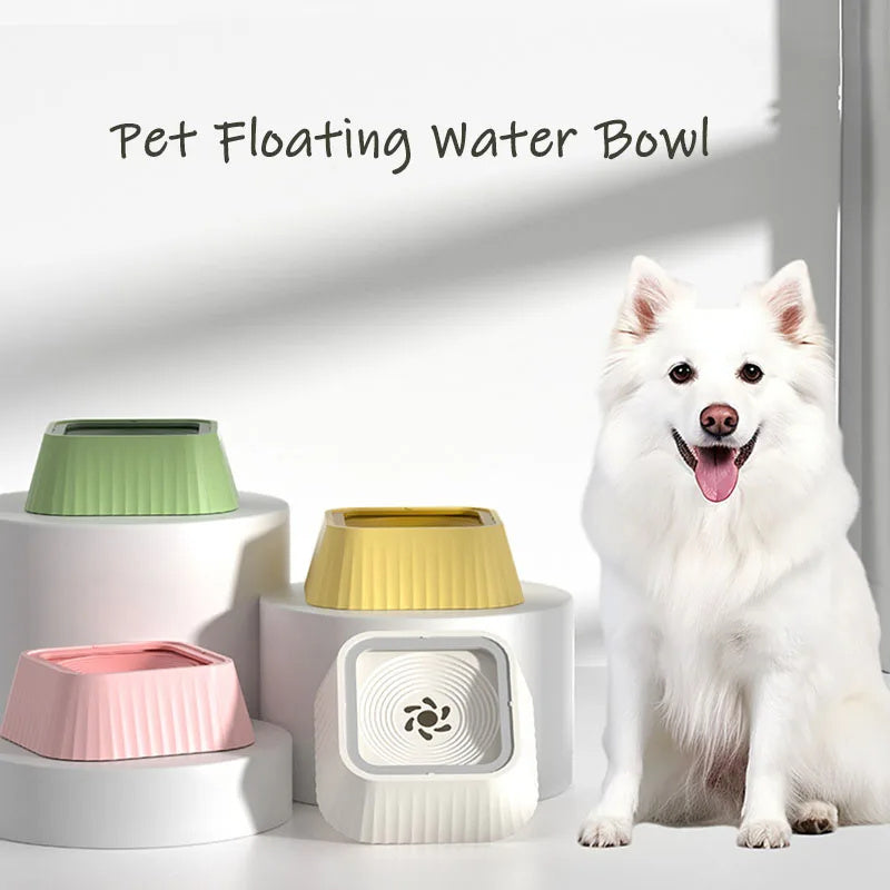 Portable Dog Water Bowl - No Wet Mouth, Splash-Free, Floating Drinker for Pets