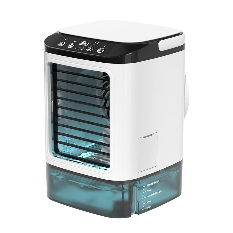 Portable Air Cooler Fan with Dual Spray & USB Charging - Desktop Air Conditioner - Minihomy