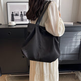 Large Capacity Totes Simple Commuting Daily Shopping Shoulder Casual Handbag