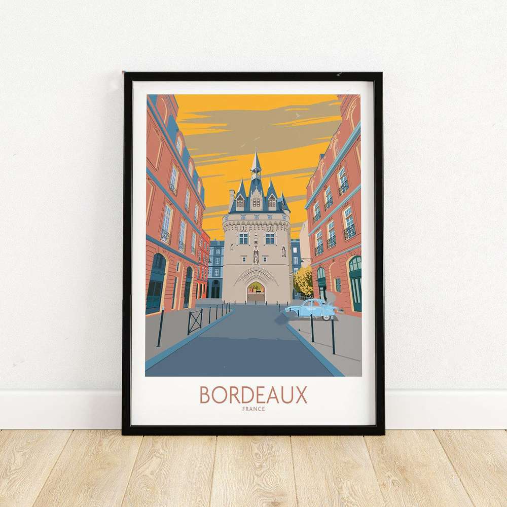 Bordeaux Tourist Poster France Wall Art - Minihomy