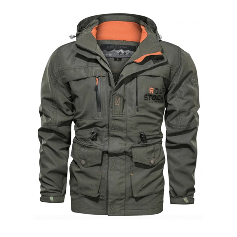 Spring And Autumn Men Jacket Loose Causal Outwear Hooded Men Coats