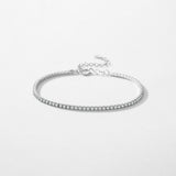 S925 Sterling Silver Diamond Inlaid Super Flash Bracelet For Women