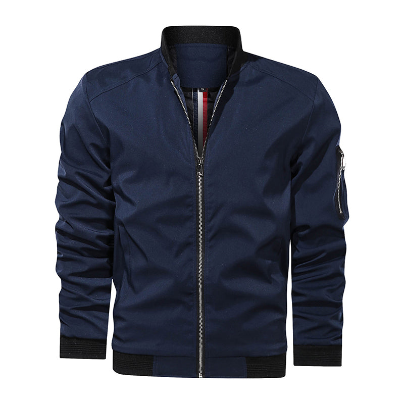 Men Jackets Spring Autumn Casual Coats Bomber Jacket Slim Male Outwear - Minihomy