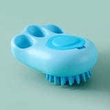 Durable Cat Paw Bath Brush Fine Foaming Labor-saving Cartoon Shape Pet Dog Cat Pet Hair Grooming Brush Reusable Dog Hair Comb Pet Products - Minihomy