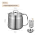 304 Stainless Steel Oil Filter Vessel - Large Capacity, Filter Basket, Deep Fryer, Grease Separator - Minihomy