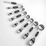 Kitchen Stainless Steel Magnetic Suction Double Head Measuring Spoon 8-piece Set