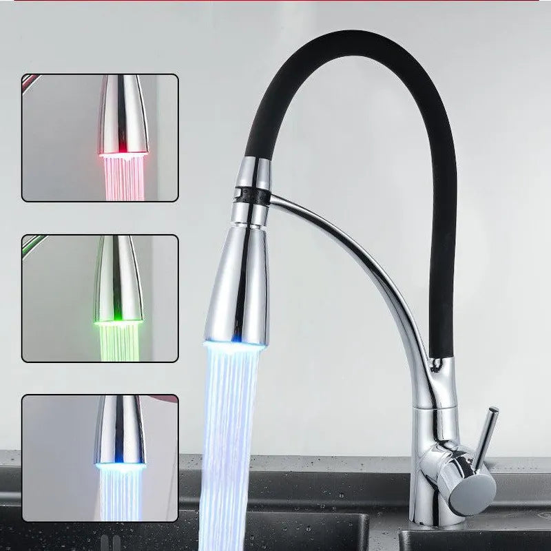 Kitchen faucet with cold tropical lamp - Minihomy