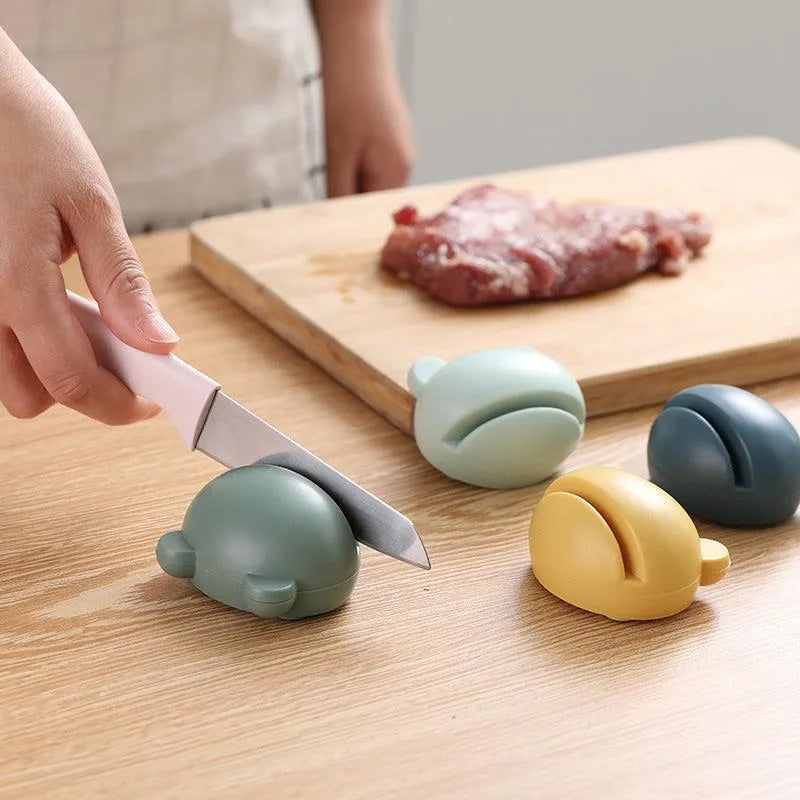 Cartoon Knife Sharpener Kitchen Whetstone Household Sharpening Scissors - Minihomy