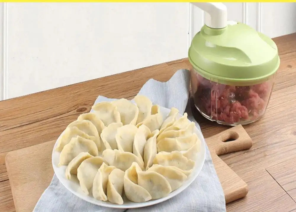 Household Manual Meat Grinder Dumpling Stuffing Kitchen Hand Mixer - Minihomy