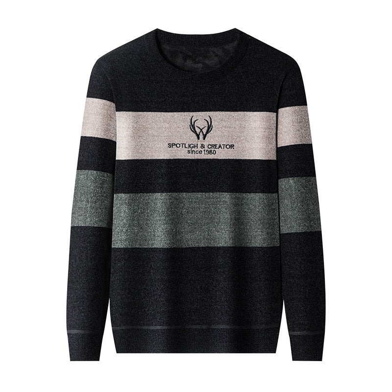 Dusted Chenille Men's Knit Sweater Base - Minihomy