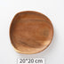 Acacia Wooden Tray Cake Tray Wooden Irregular Dinner Plate Homestay Hotel Set Plate - Minihomy