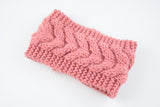 Twist Knitted Wool Headband With Ear Protection Headgear