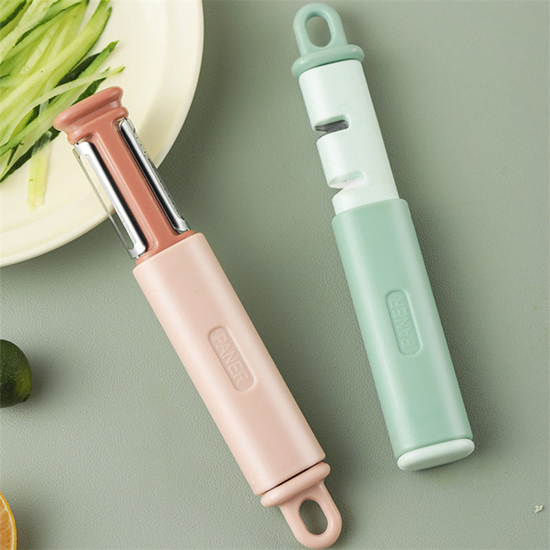 3 In 1 Paring Skin Peeler Vegetable Friut Peeler Tool For Kitchen Easy Wash 120 rotation - Minihomy