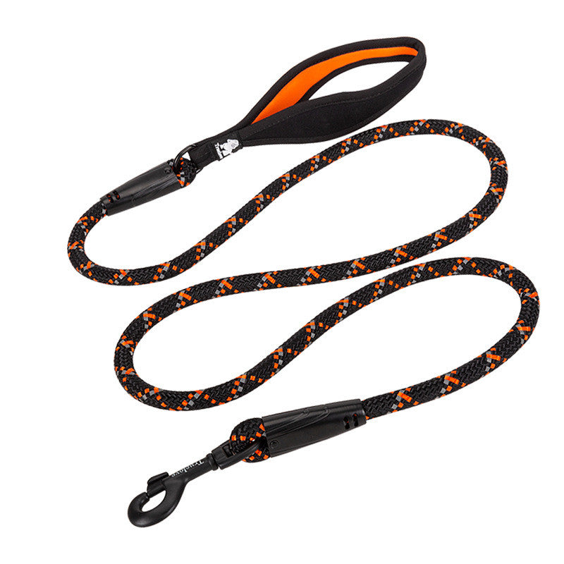 Pet Leash Adjustable Heavy Duty Neoprene Padded Handle Training Dog Walking Leash - Minihomy