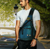 Men Oxford Sling Knapsack Shoulder Messenger Chest Bag Laptop Kettle Travel Assault Single Back Pack Cross Body Trekking Bags - Minihomy