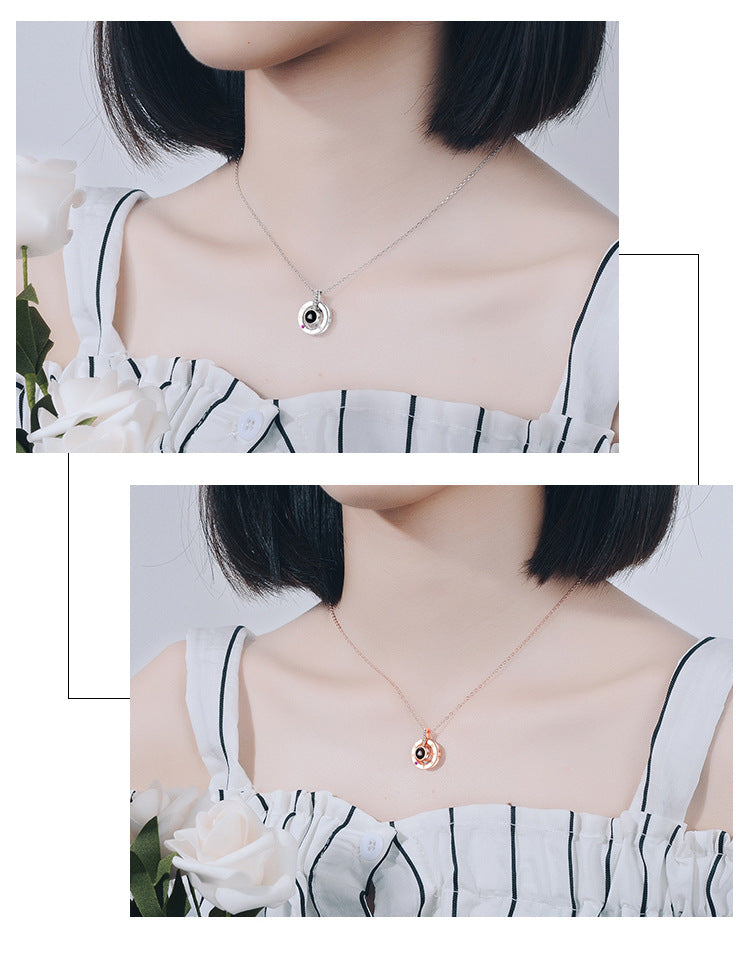 I love you projection necklace - Minihomy