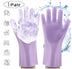 Silicone Heat-resistant Cleaning Brush Scrubbing Gloves - Minihomy