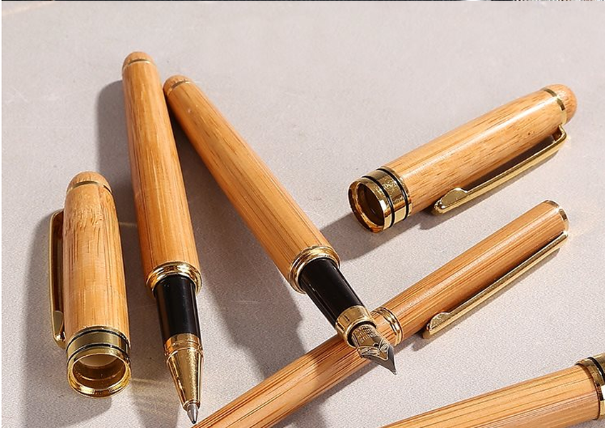 Bamboo Pen Bamboo Pen Pen Ball Pen Lettering Customer Gift Hard Pen Neutral Bamboo Pen - Minihomy