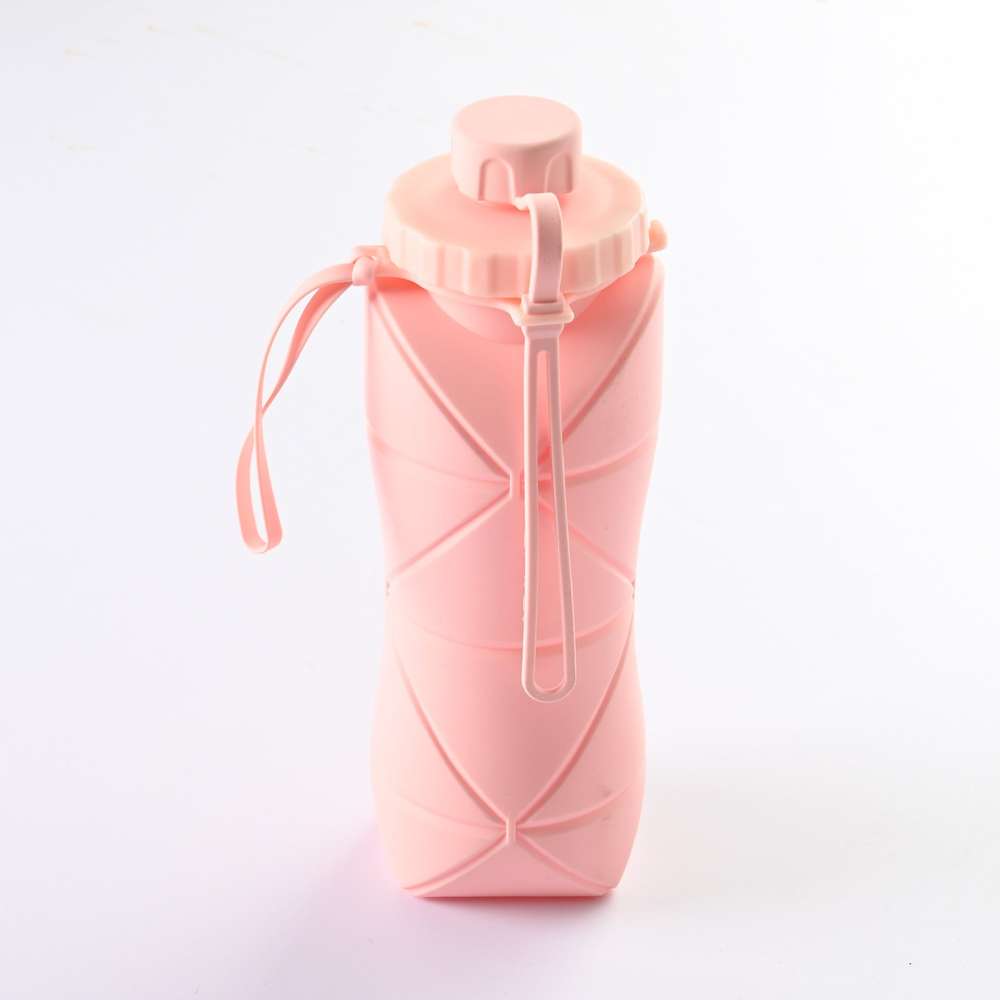 600ml Folding Silicone Water Bottle - Portable Sports Bottle - Minihomy