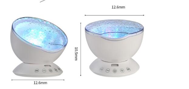 The remote control version of the ocean projection lamp of the sound of the lights - Minihomy