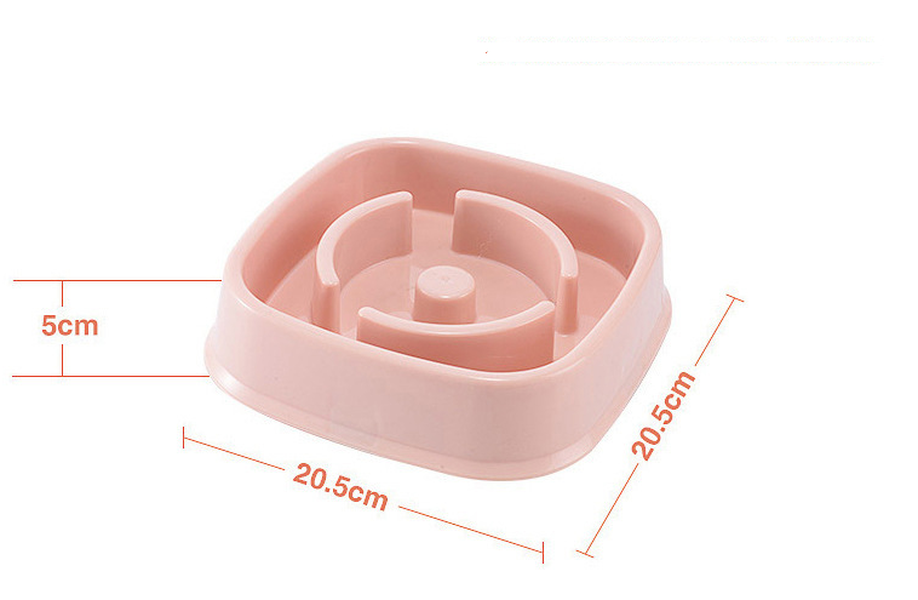 Plastic Pet Dogs And Cats Choke Prevention Slow Food Bowl - Minihomy