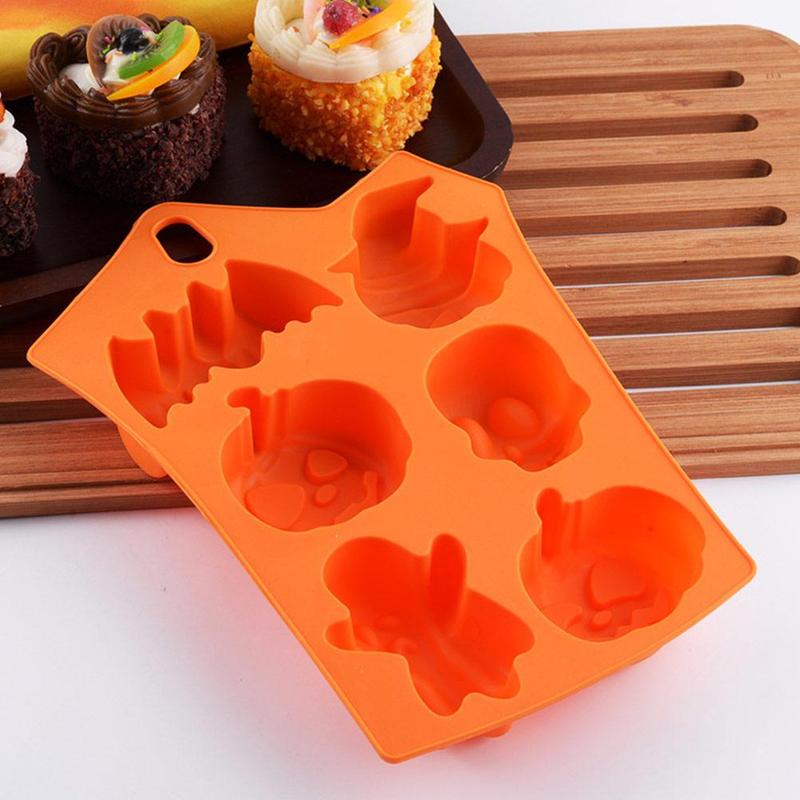 Halloween Pumpkin Cakes Silicone Mold Bald Cake Chocolate Jelly Mold Decorations - Minihomy