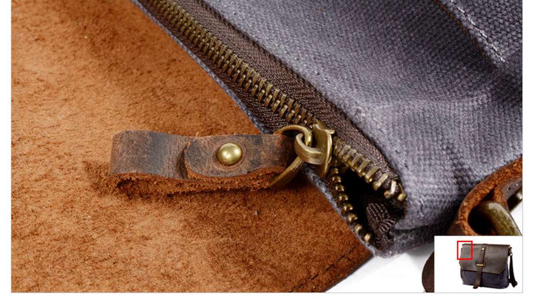 Men's canvas shoulder bag - Minihomy