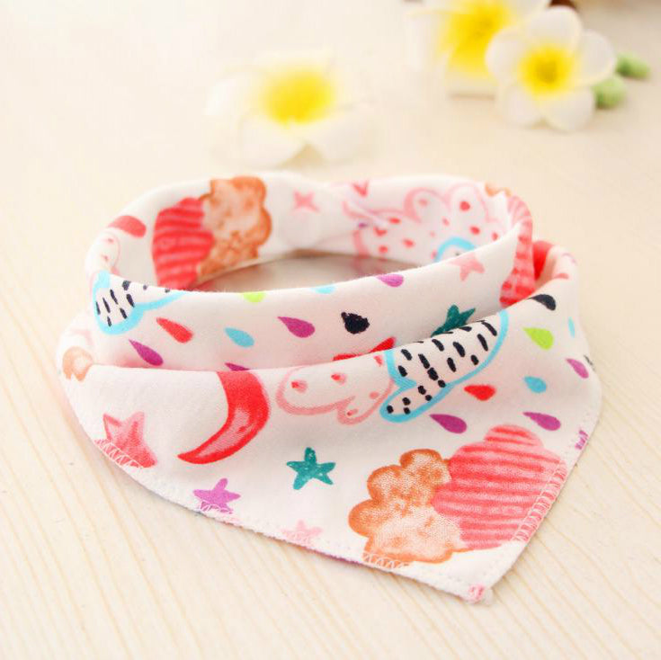 Baby Bibs Waterproof Triangle Cotton Cartoon Child Baberos Bandana Bibs - Minihomy