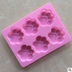 Six even puppy footprints silicone cake mold 6 even cat claws handmade soap mold high temperature cake mold cold soap